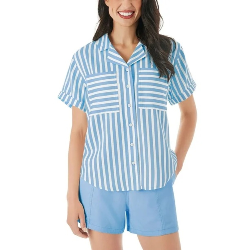 NWT Member's Mark Women's Tencel Camp Shirt
